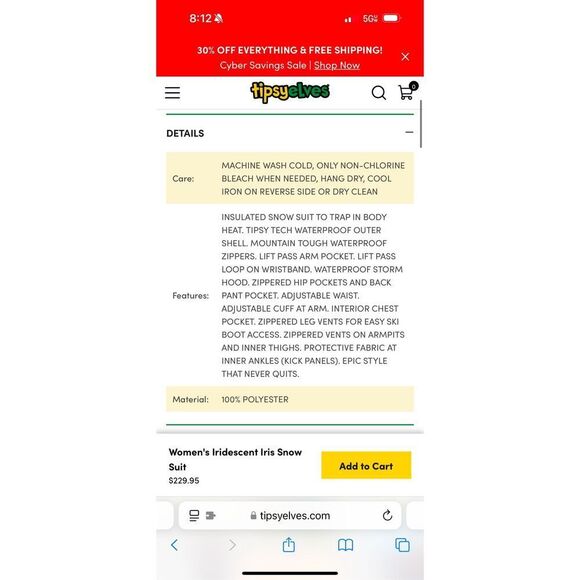 WOMEN'S IRIDESCENT IRIS SNOW SUIT - Picture 9 of 9